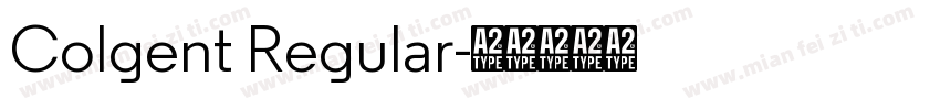 Colgent Regular字体转换